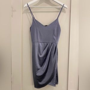 Lulu’s Silvery Blue Cocktail Dress